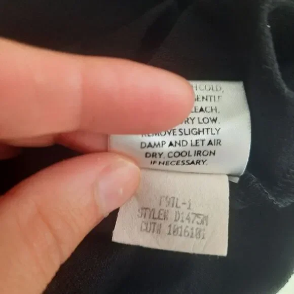 Eileen Fisher Twist Front Dress Black Size Small - Picture 7 of 7